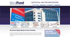 Desktop Screenshot of medfundsolutions.com